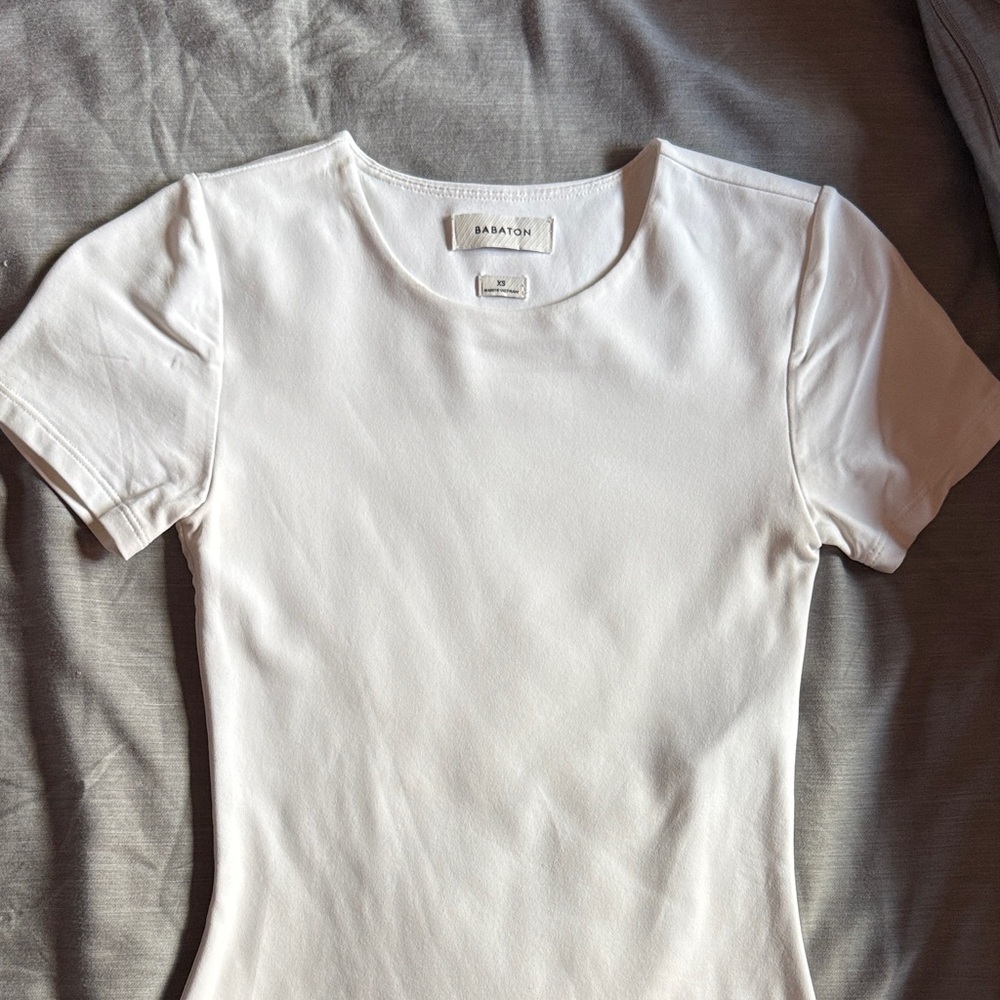 Aritzia Babaton White Contour Bodysuit